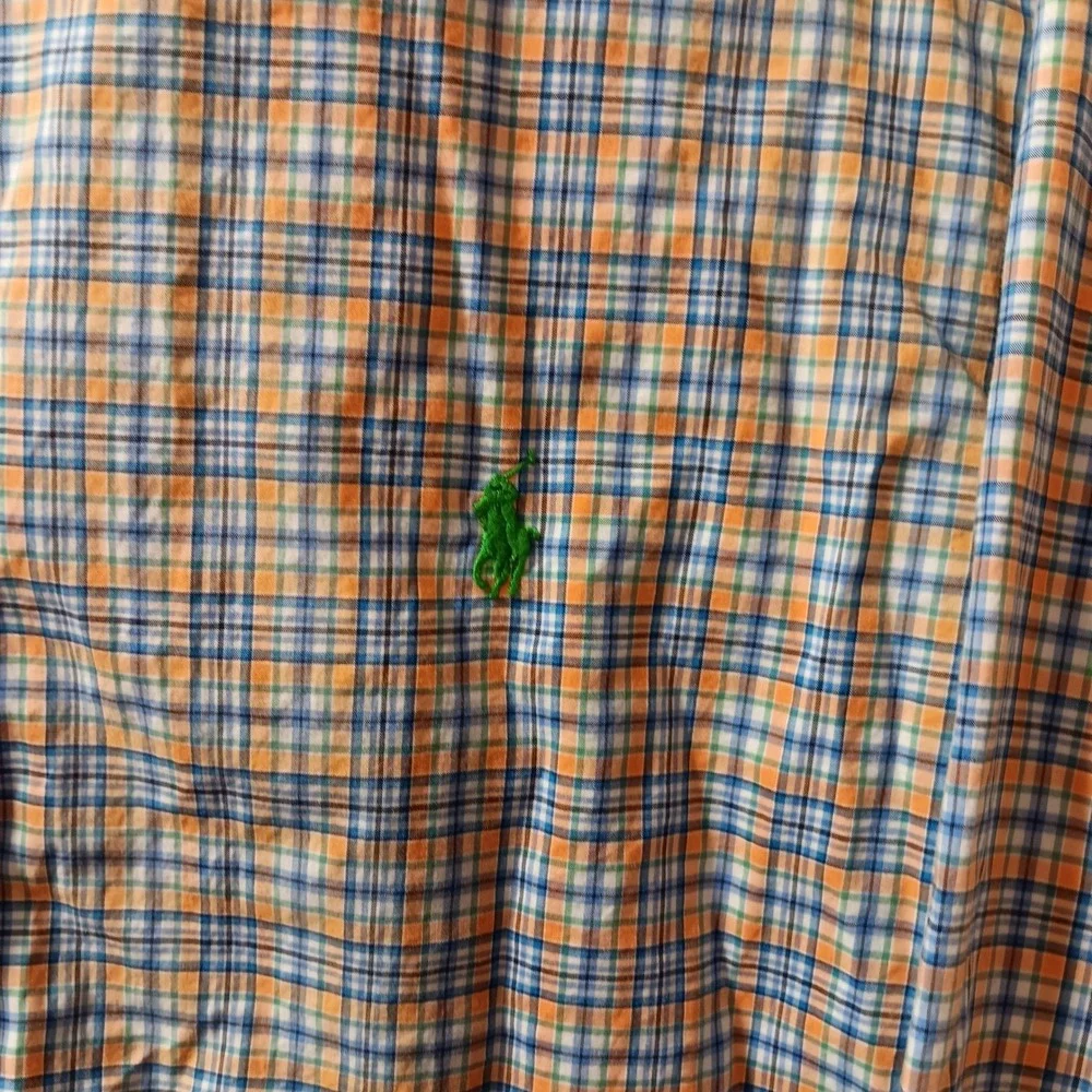 Polo Ralph Lauren Mens XL Plaid Stretch Button Up‎ Long Sleeve Shirt